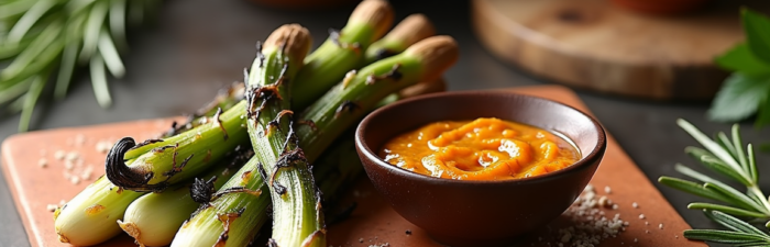 Calçots amb romesco, fets com cal Calçots amb romesco, fets com cal